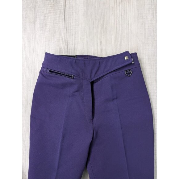 Obermeyer Vintage Ski Stirrup Pants W Loop Junior Cadets Sz 14 Purple Wool (50%) - Picture 3 of 11